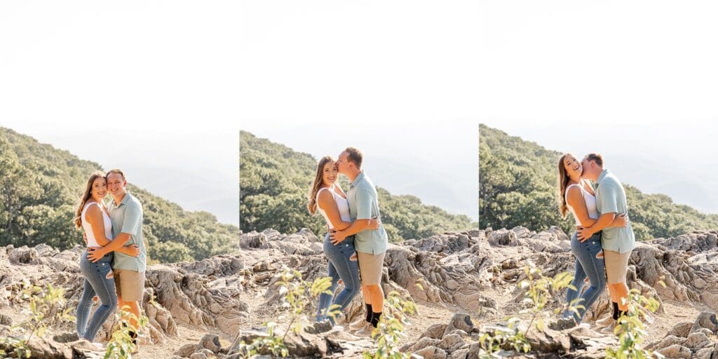 Bright mountain engagement session