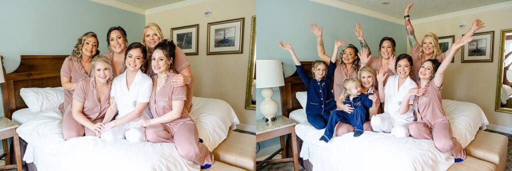 Kingsmill Resort bridal party getting ready room