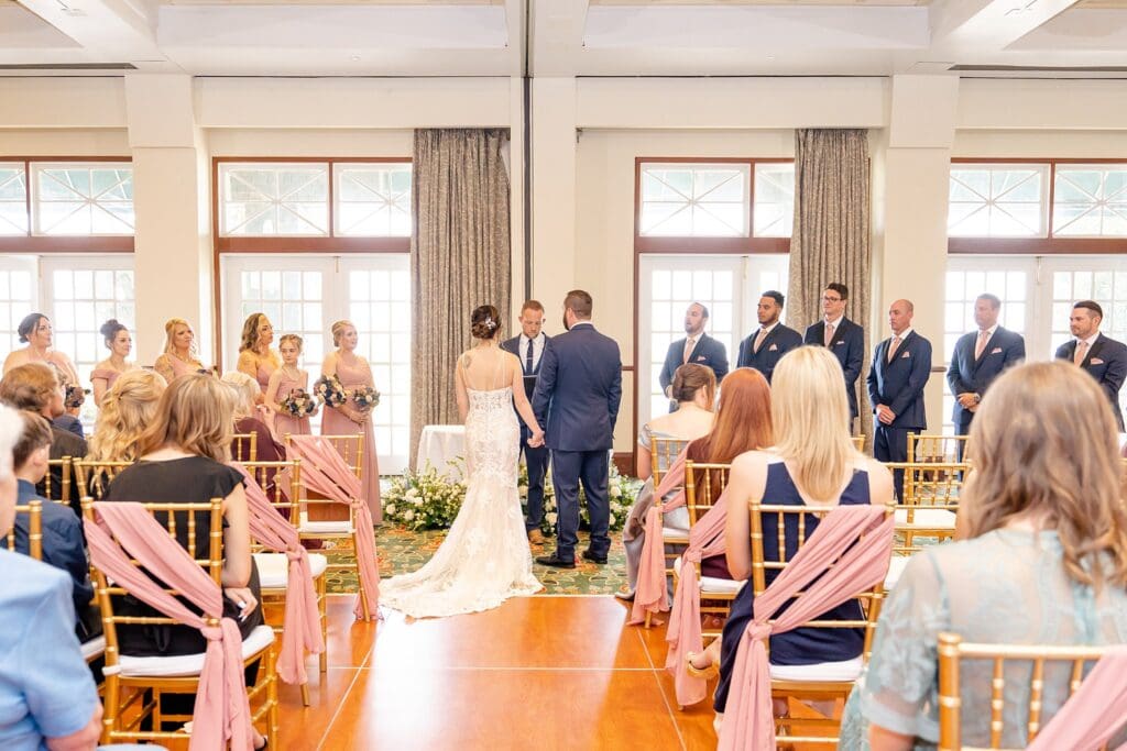 Blended family wedding ceremony in Williamsburg, VA