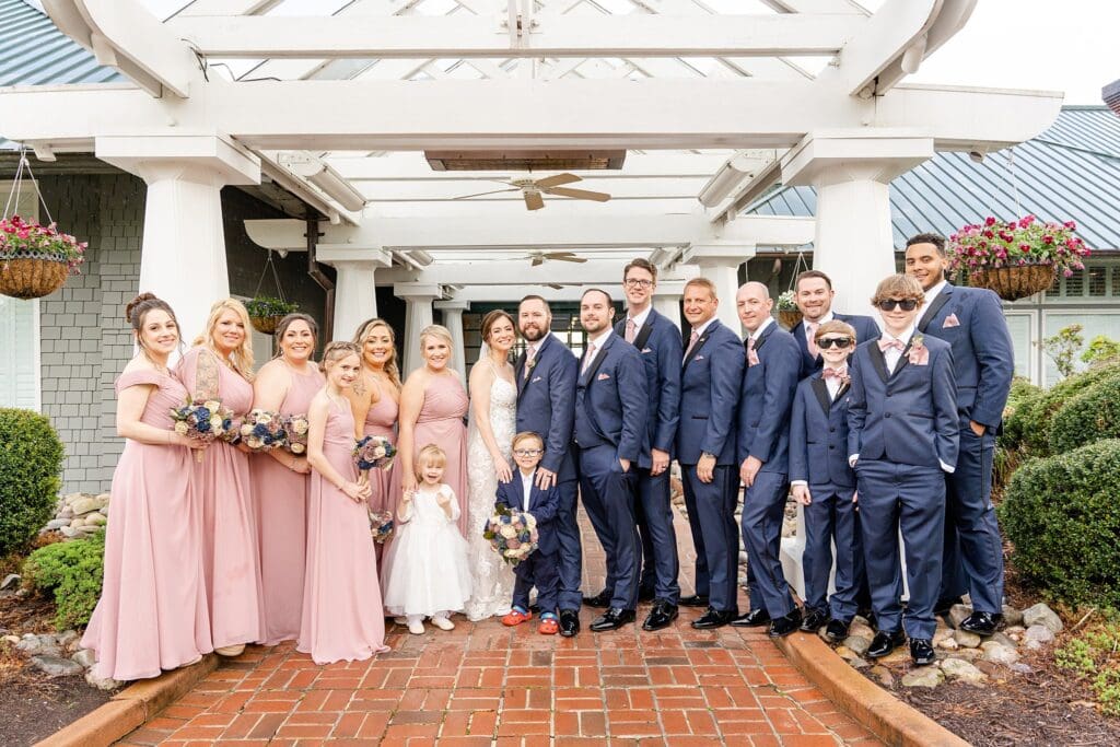 Blended family wedding ceremony in Williamsburg, VA