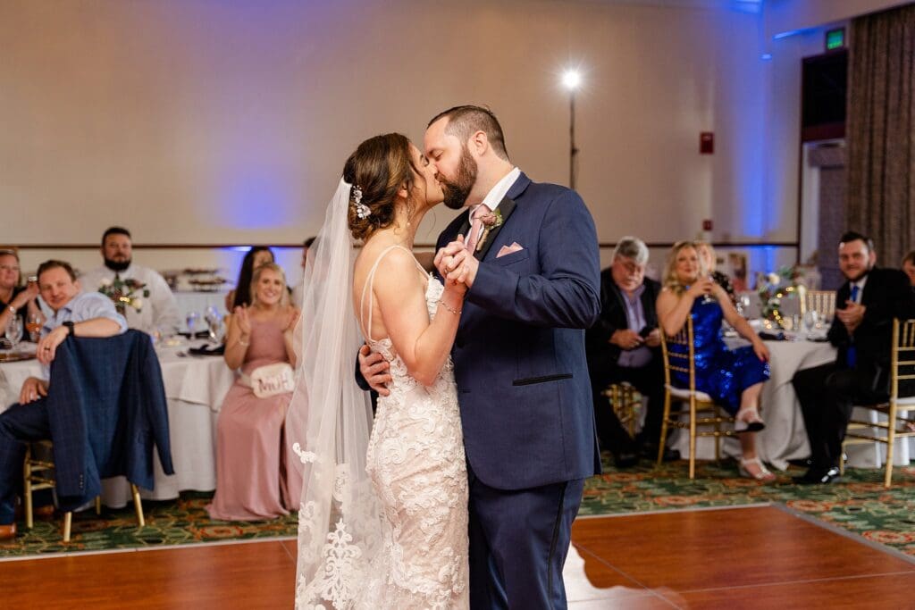 Bride and groom first dance