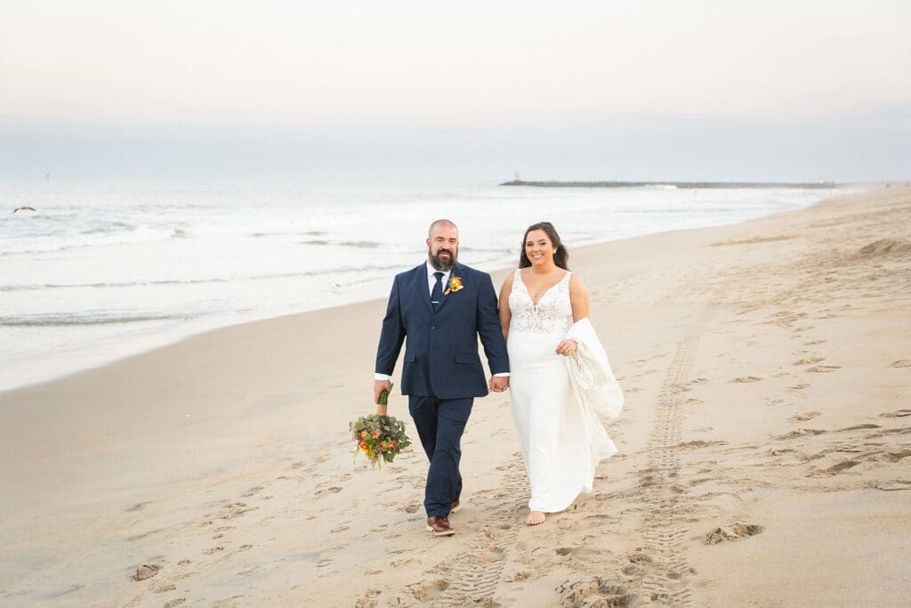 Virginia Beachfront Bride and Groom portraits