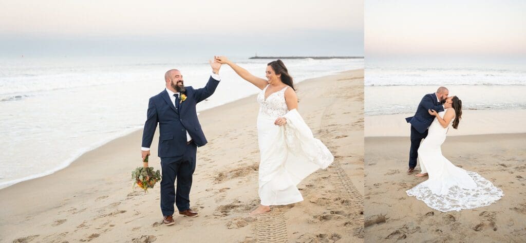 Virginia Beachfront Bride and Groom portraits