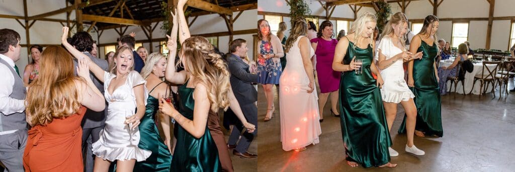 Great Marsh estate wedding reception dancing