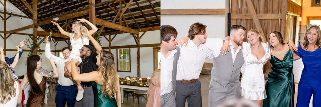 Great Marsh estate wedding reception dancing