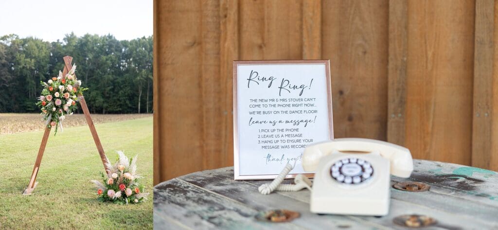 Ceremony details at The Barns of Kanak
