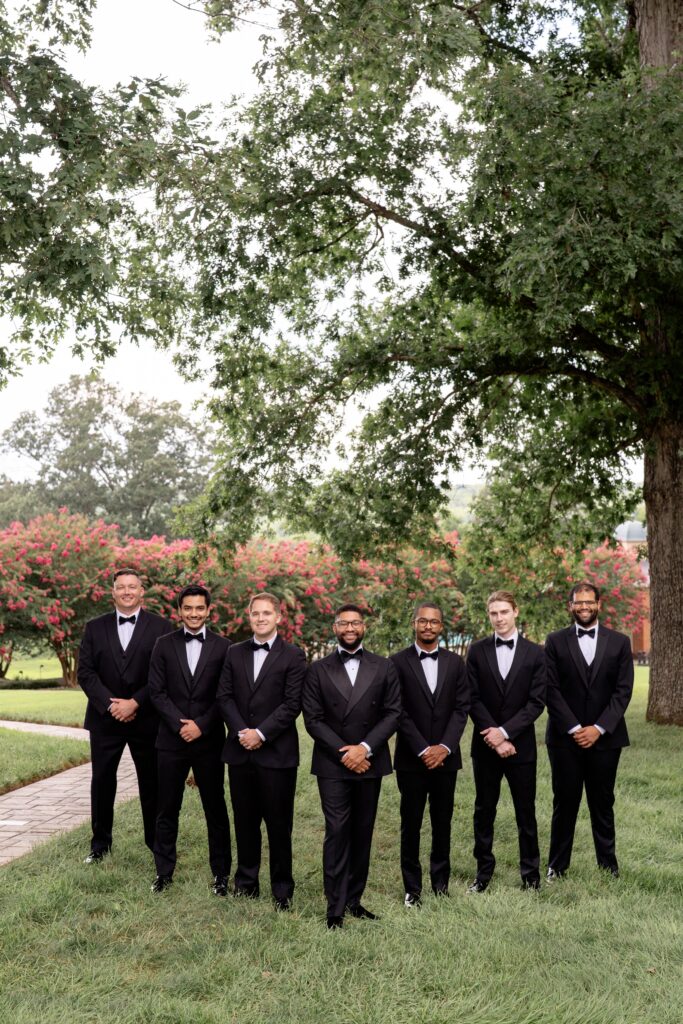 Groom and groomsmen