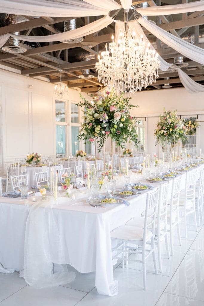 The Gala 417 in Virginia Beach wedding reception setup