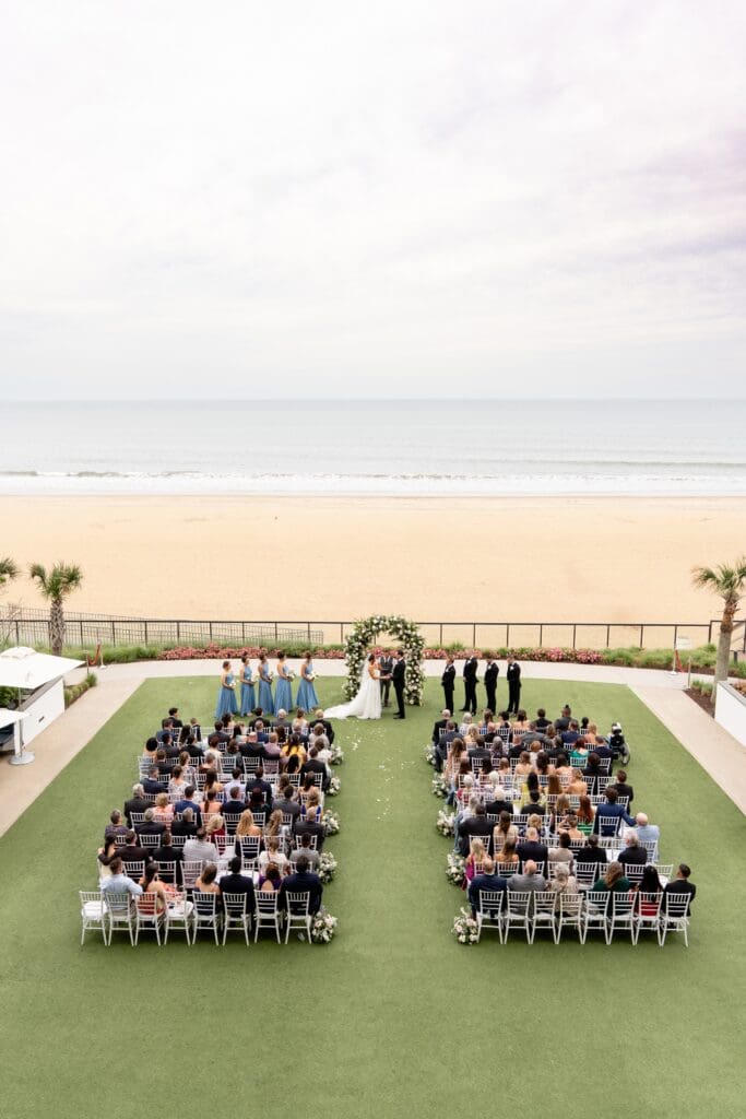 Wedding ceremony at Marriott Virginia Beach Oceanfront Resort